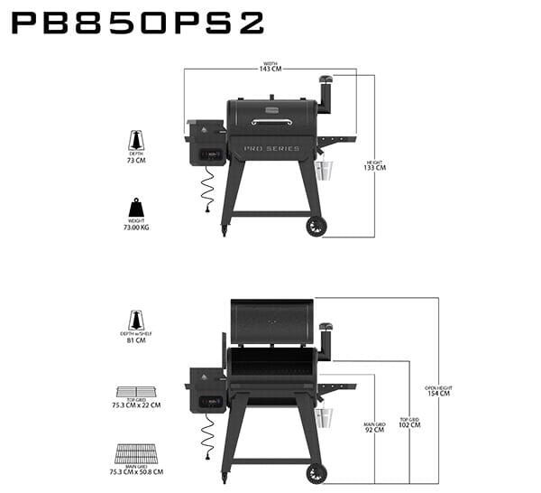 [10831] Pitboss - PRO 850 Wifi Image 