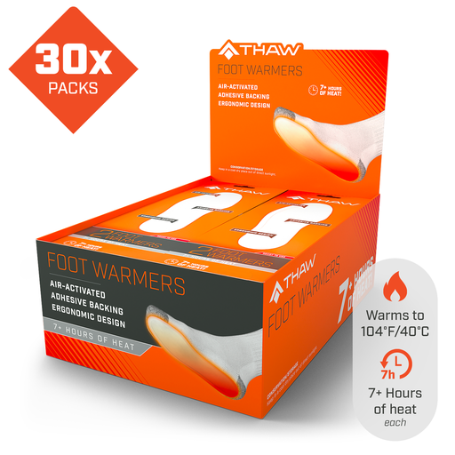 THAW - 30 Pairs-Disposable Insole Warmers - Large