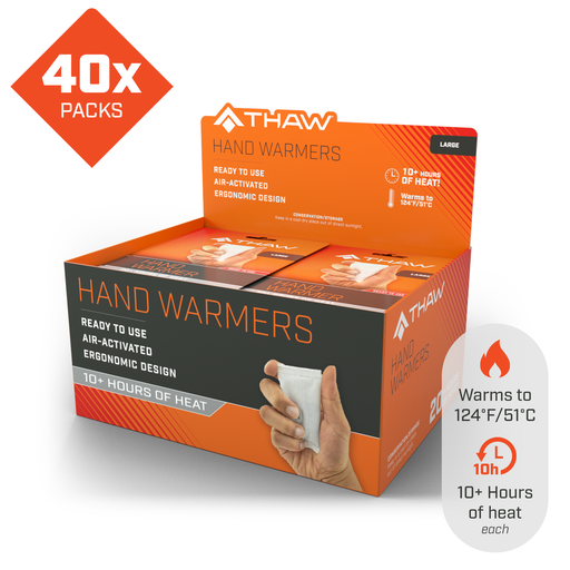 THAW - 40 Packs-Disposable Hand Warmer - Large
