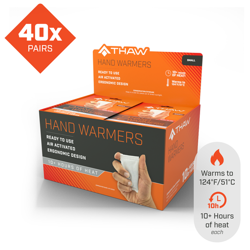 THAW - 40 Pairs-Disposable Hand Warmers - Small