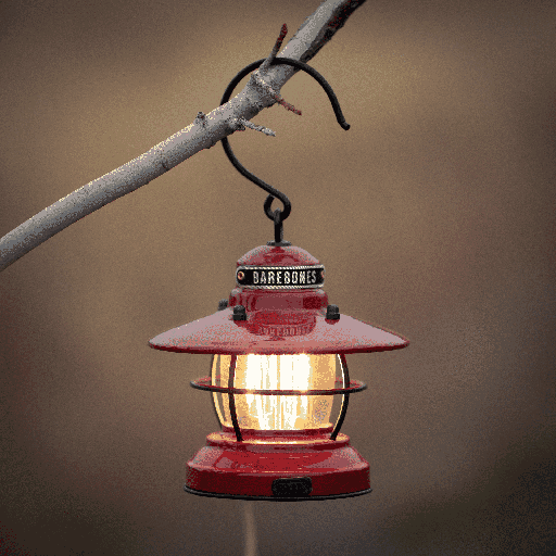 BareBones - Edison Mini Lantern (Red)