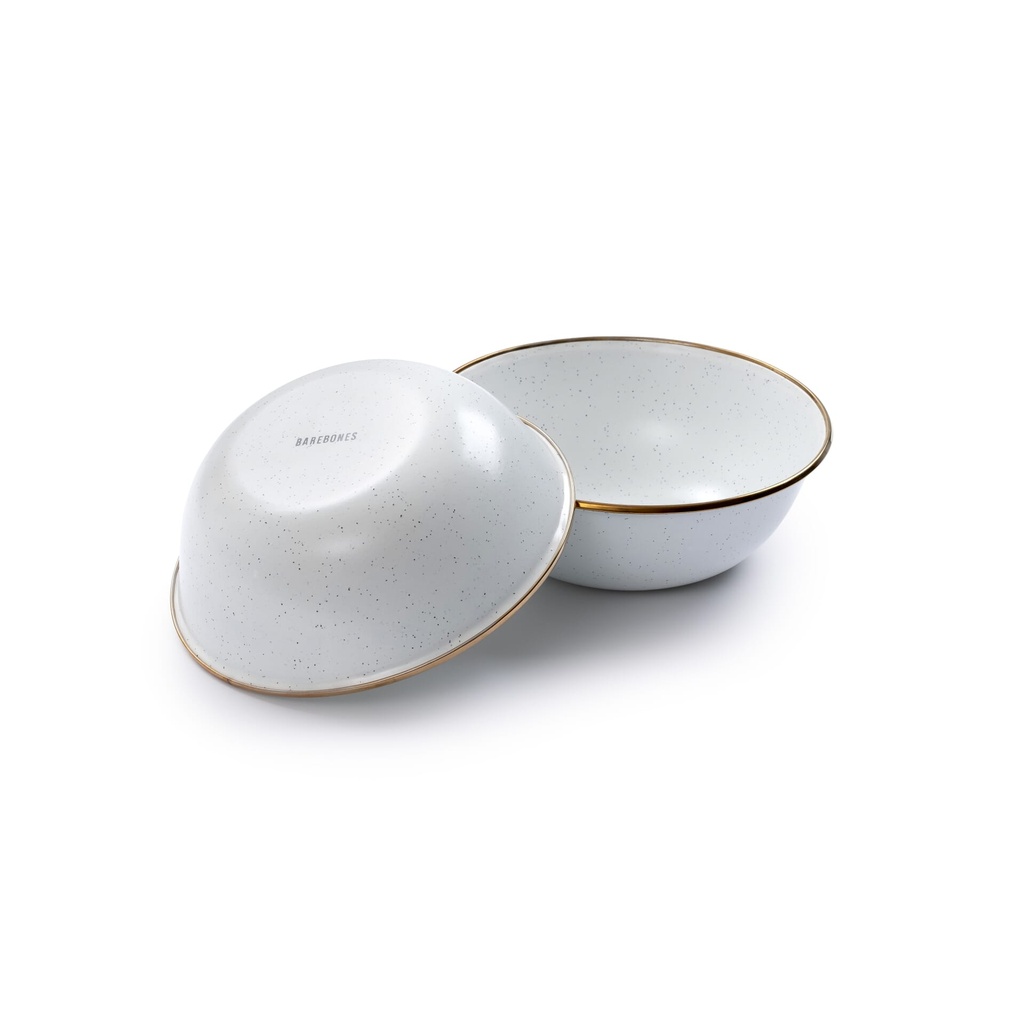 [CKW-390] BareBones - Enamel Bowl Eggshell - set of 2 Image 
