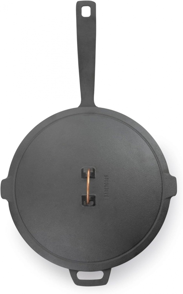 [CKW-1105] BareBones - Enamel Lined Cast Iron Skillet - 12 in - Vintage White Image 