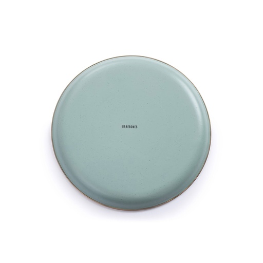 BareBones - Enamel Plate Green - set of 2 -DISCONTINUED