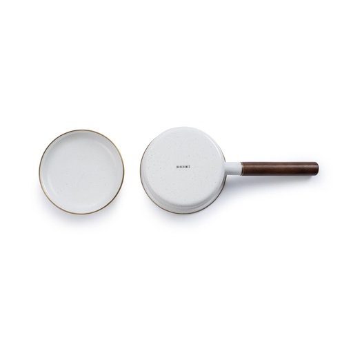 BareBones - Enamel Saucepan Eggshell