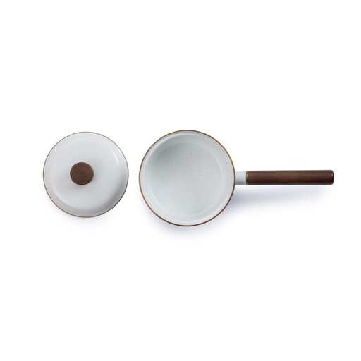 BareBones - Enamel Saucepan Eggshell