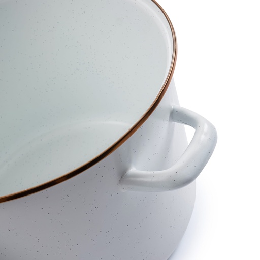 BareBones - Enamel Stock Pot Eggshell