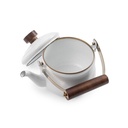 [CKW-398] BareBones - Enamel Teapot Eggshell Image 
