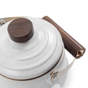 [CKW-398] BareBones - Enamel Teapot Eggshell Image 