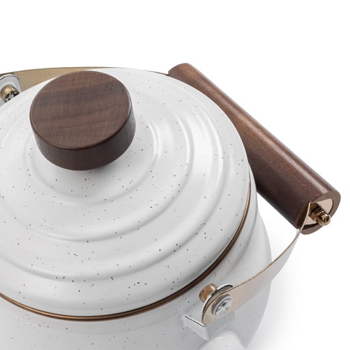 BareBones - Enamel Teapot Eggshell