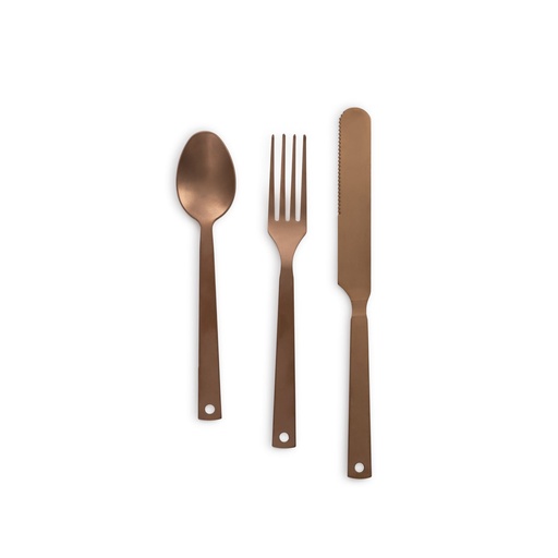 BareBones - Flatware -Matte Copper - set of 2