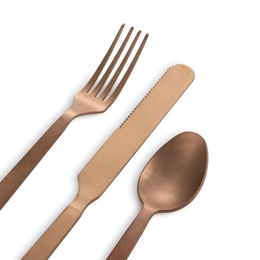 BareBones - Flatware -Matte Copper - set of 2