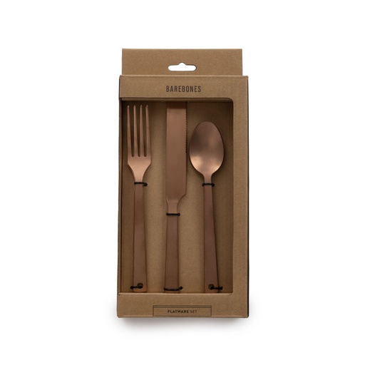 BareBones - Flatware -Matte Copper - set of 2
