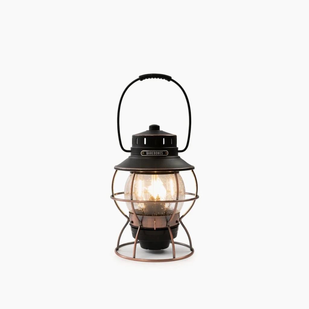 [LIV-200] BareBones - Railroad Lantern Glass Lens - Seeded - Clear Image 