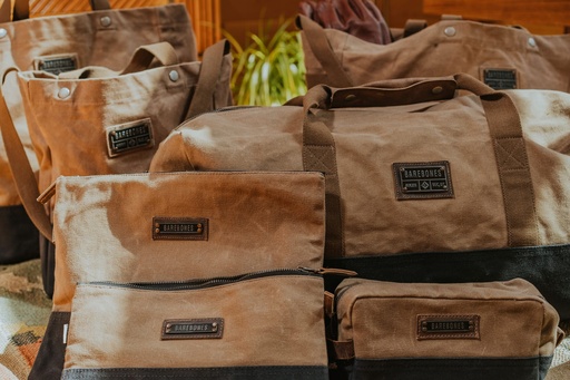 BareBones - Neelum Large Zipper Pouch (Khaki) -DISCONTINUED