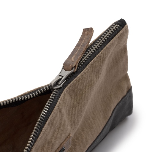 BareBones - Neelum Small Zipper Pouch (Khaki) -DISCONTINUED