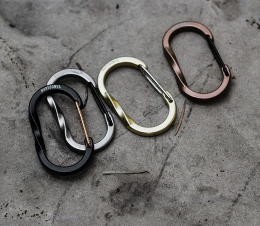 BareBones - Wiregate Carabiner Small 3pc - Gold