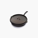 [CKW-422] Barebones - Carbon Steel Skillet /w Lid - Nitride - 12 inch Image 
