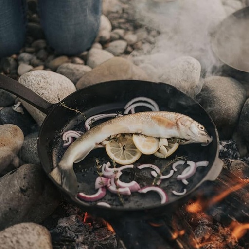 Barebones - Carbon Steel Skillet /w Lid - Nitride - 12 inch -DISCONTINUED