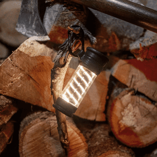 Barebones - Edison Light Stick - Tumbled Steel - 819665011463