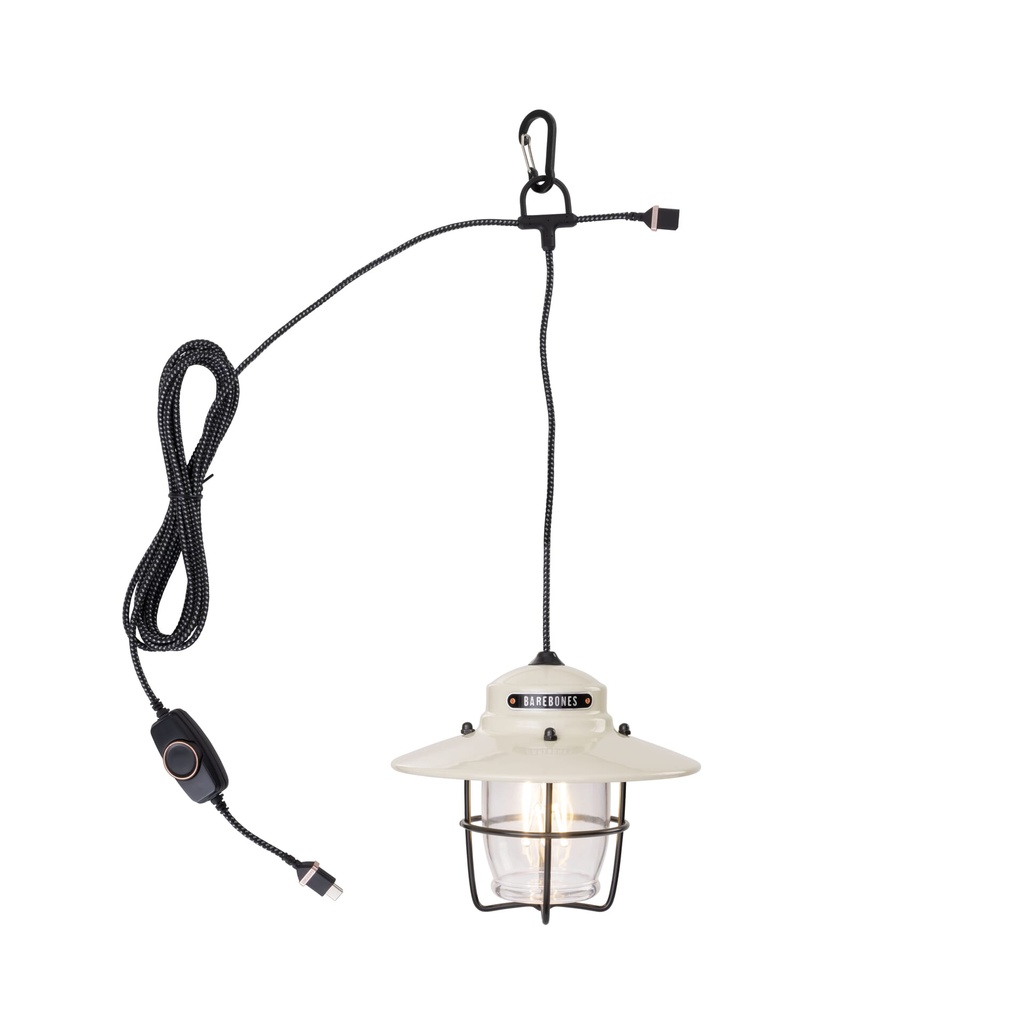 [LIV-151] Barebones - Outpost Pendant Light - Vintage White Image 