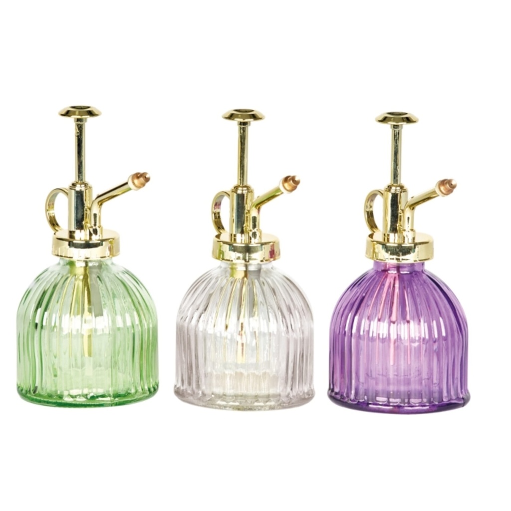 [STV066] STV Vintage Glass Plant Mist Sprayer - 225ml - Assorted Colours Image 