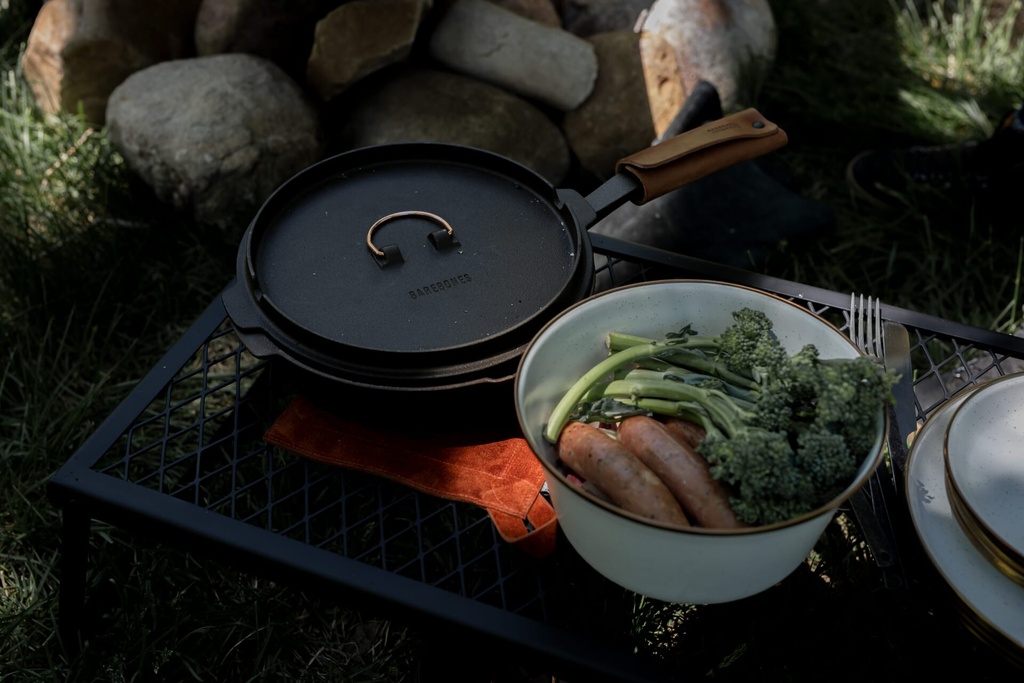 [CKW-412] Barebones - Suede Leather Hot Pad - Terracotta Image 