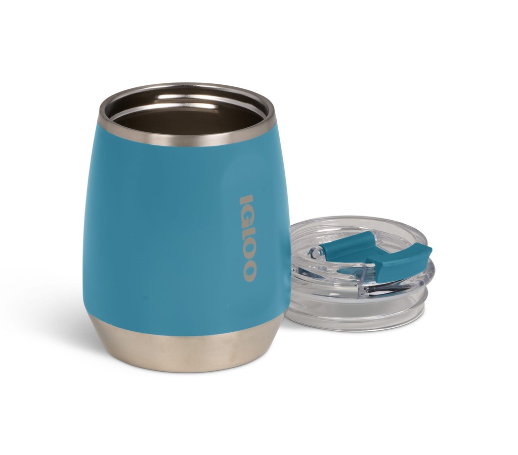 [00071238] IGLOO - 10 OZ Stainless Steel Wine Tumbler  - Modern Blue  Image 
