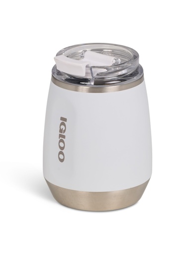 IGLOO - 10 OZ Stainless Steel Wine Tumbler  - White 