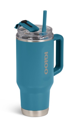 IGLOO - 32 OZ Stainless Steel Travel Mug - Modern Blue -DISC