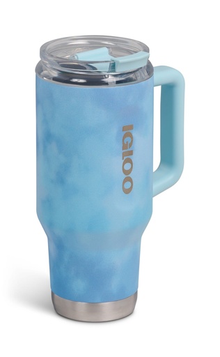 IGLOO - 32 Oz Flip ‘n’ Sip Travel Mug - powder Blue -DISC