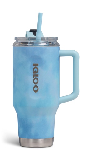 IGLOO - 32 Oz Flip ‘n’ Sip Travel Mug - powder Blue -DISC