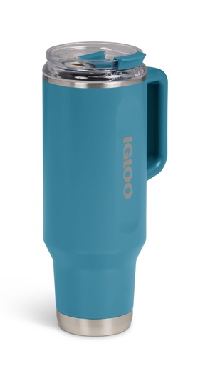 IGLOO - 40 OZ Stainless Steel Travel Mug  - Modern Blue DISC