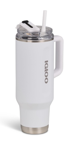 IGLOO - 40 OZ Stainless Steel Travel Mug  - White 