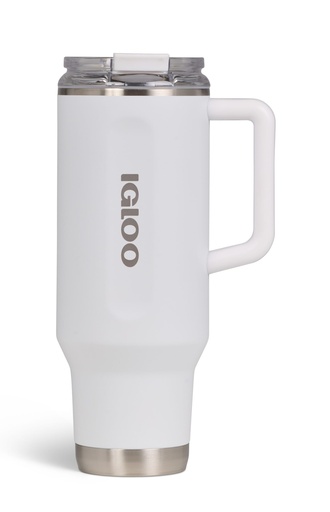 IGLOO - 40 OZ Stainless Steel Travel Mug  - White 