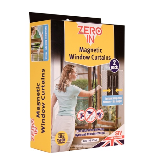 STV Magnetic Window Insect Curtain - Twinpack