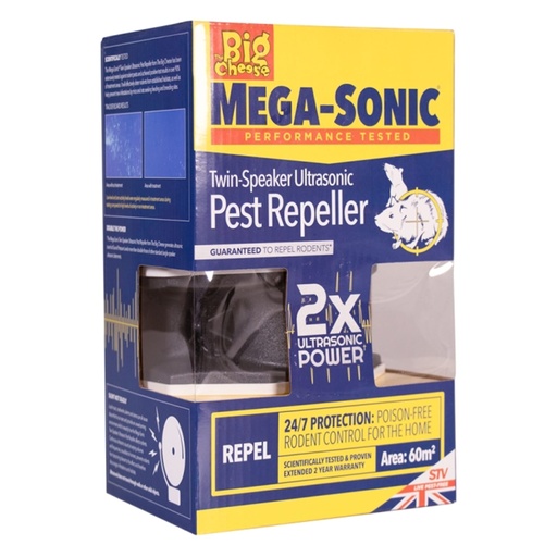 STV Mega-Sonic® Twin-Speaker Pest Repeller