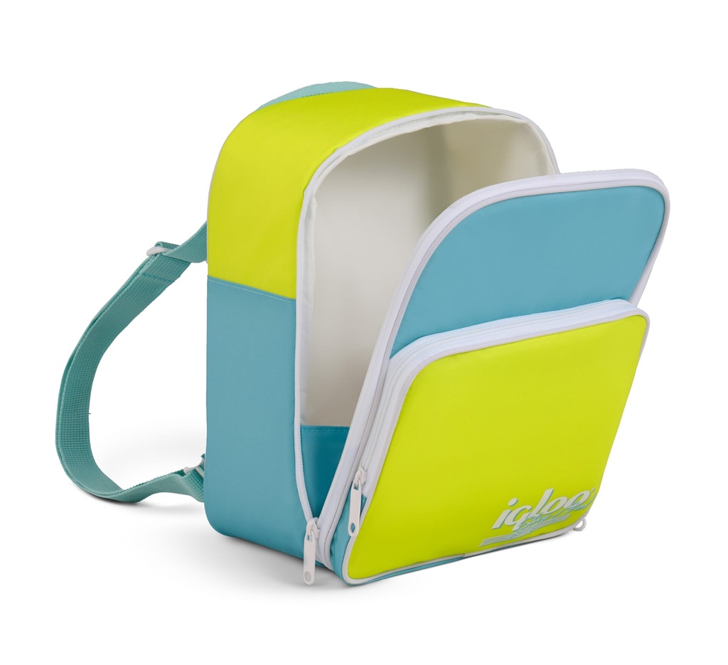 [000163076] IGLOO - Convertible Retro Lunch pack  - Lake Blue.Acid Green  Image 