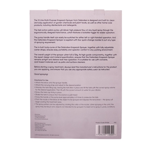 STV Multi-Purpose Knapsack Pressure Sprayer - 12L