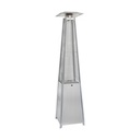 Pure Heat - Pyramid Style Gas Patio Heater In Stainless Steel with wheels