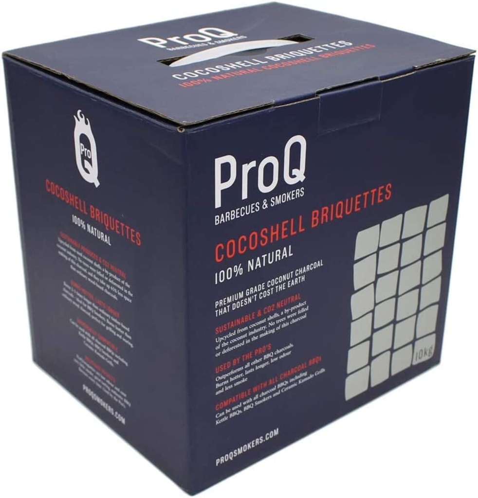 ProQ Cocoshell Charcoal Briquettes 10kg