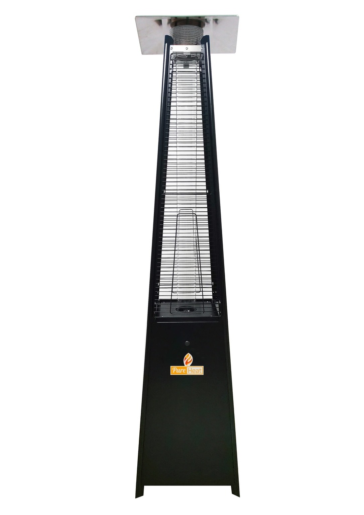 Pyramid Style Gas Patio Heater In Black
