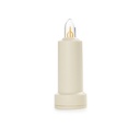 BareBones - Led Flameless Candle (rechargeable) Vintage White -DISCONTINUED
