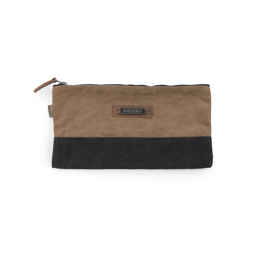 BareBones - Neelum Small Zipper Pouch (Khaki) -DISCONTINUED