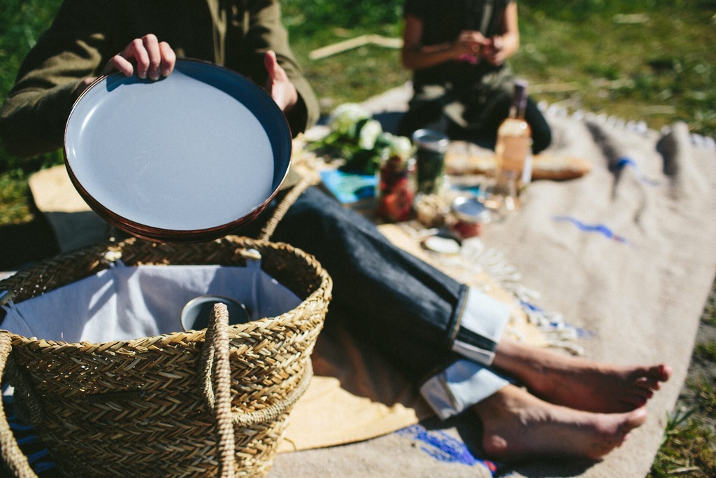BareBones - Enamel Plate - set of 2 -DISCONTINUED