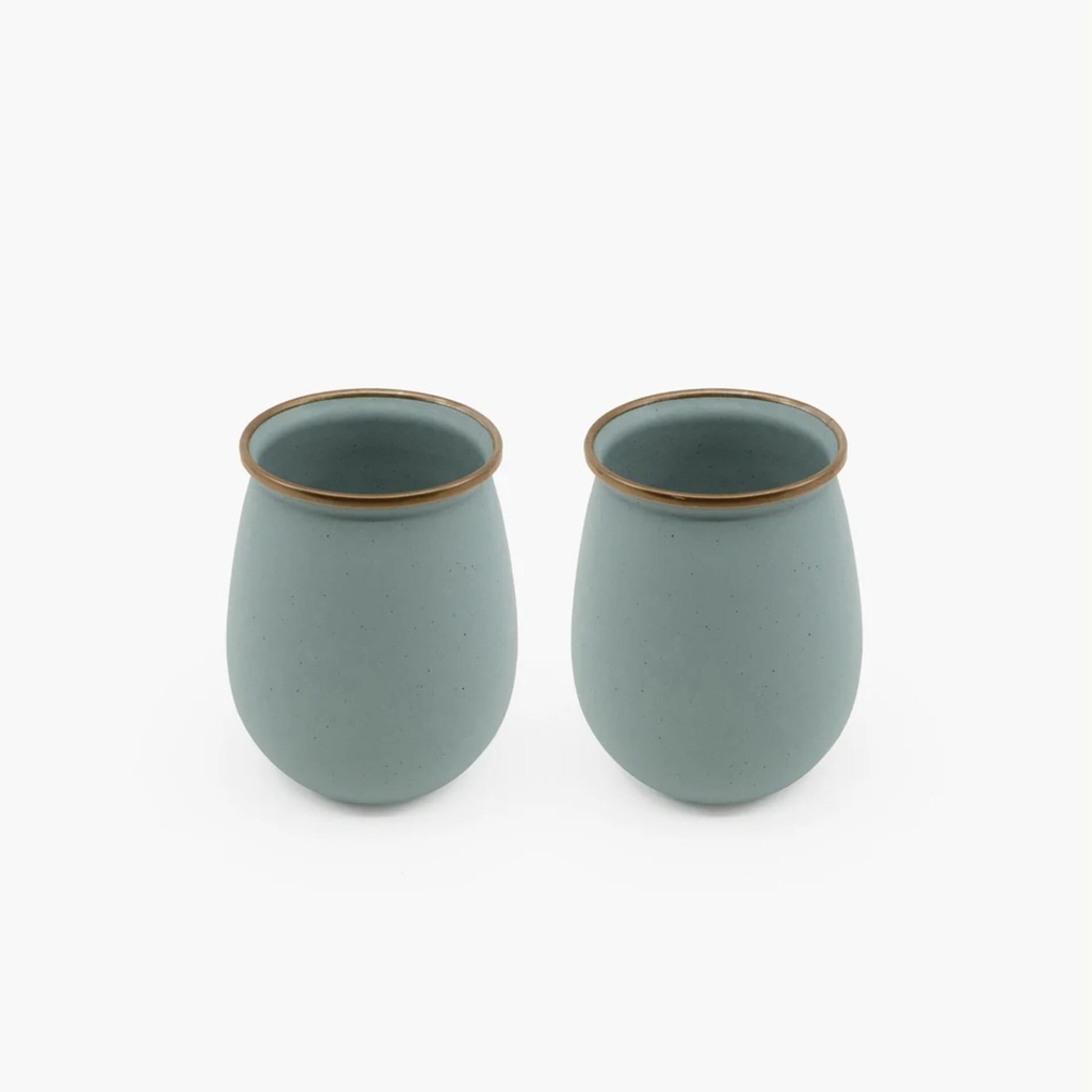 BareBones - Enamel Tumbler Mint - set of 2 -DISCONTINUED