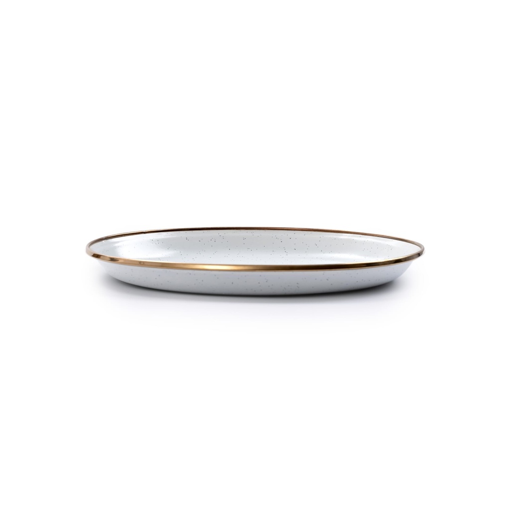 BareBones - Enamel Salad Plate Eggshell - set of 2 -DISCONTINUED