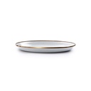 BareBones - Enamel Salad Plate Eggshell - set of 2 -DISCONTINUED