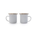 Barebones - Enamel Espresso Cup Eggshell - set of 2 -DISCONTINUED