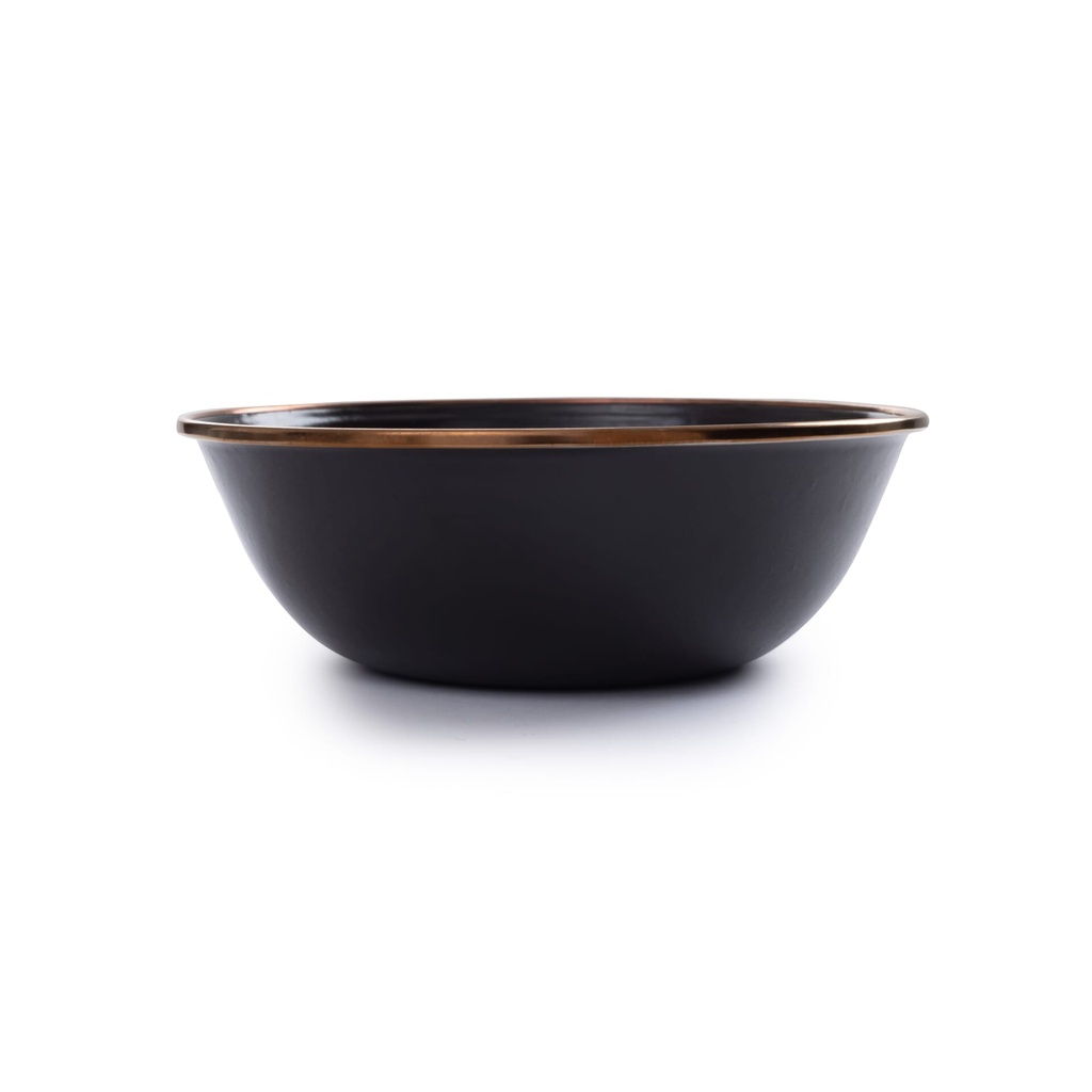BareBones - Enamel Bowl Charcoal - set of 2 -DISCONTINUED